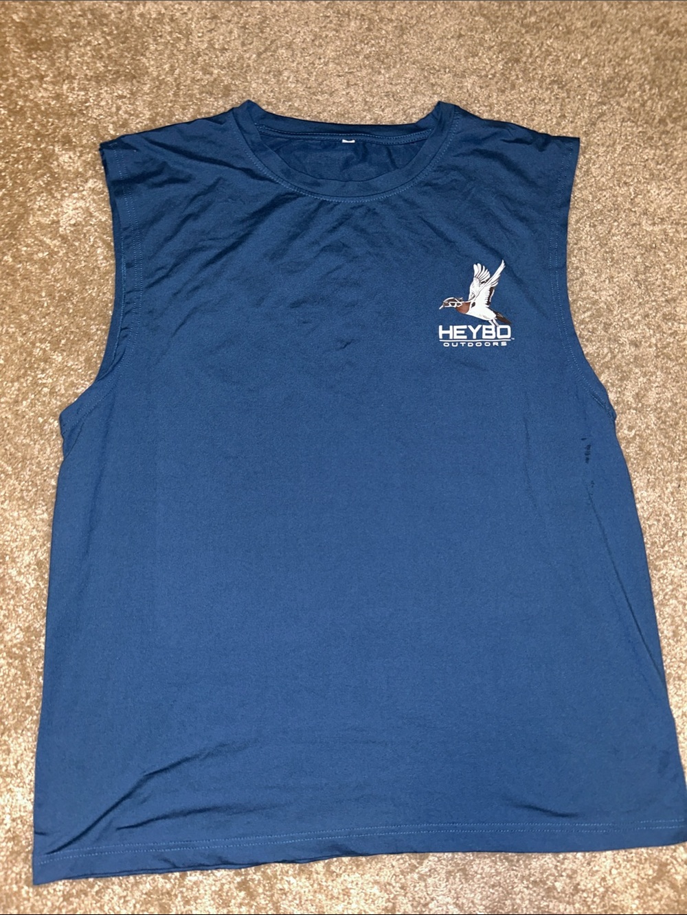 HEYBO Outdoors Men’s Navy Sleeveless Tank Top
